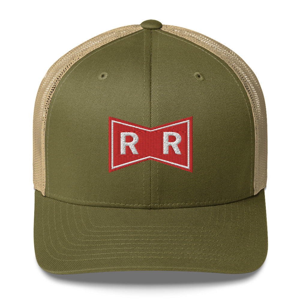 Red Ribbon Trucker Cap