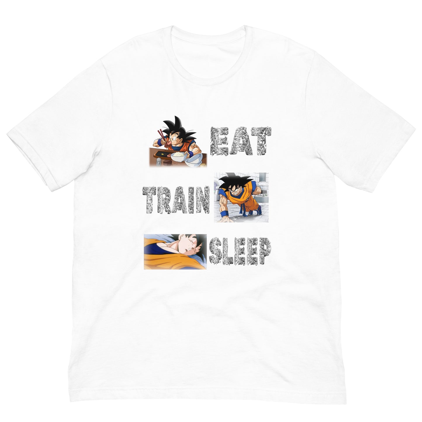EAT/TRAIN/SLEEP Unisex t-shirt