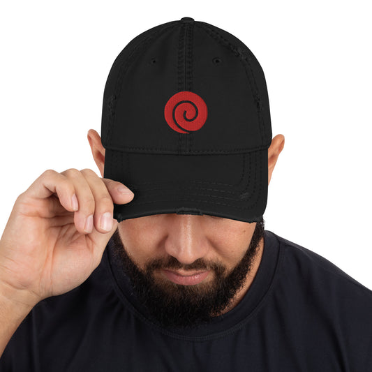 Swirly Cake Distressed Dad Hat