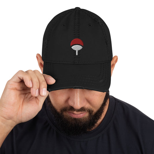 Paper Fan Distressed Dad Hat